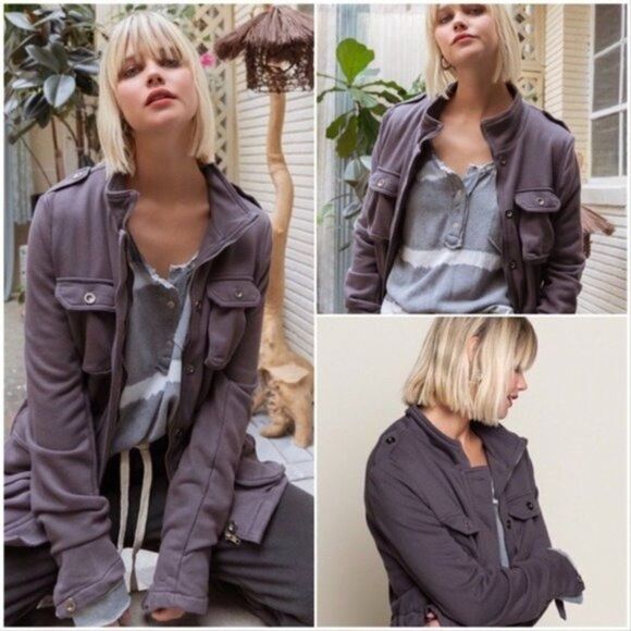 Copy - 𝅺utility Jacket in gray Stone Washed - Picture 3 of 12